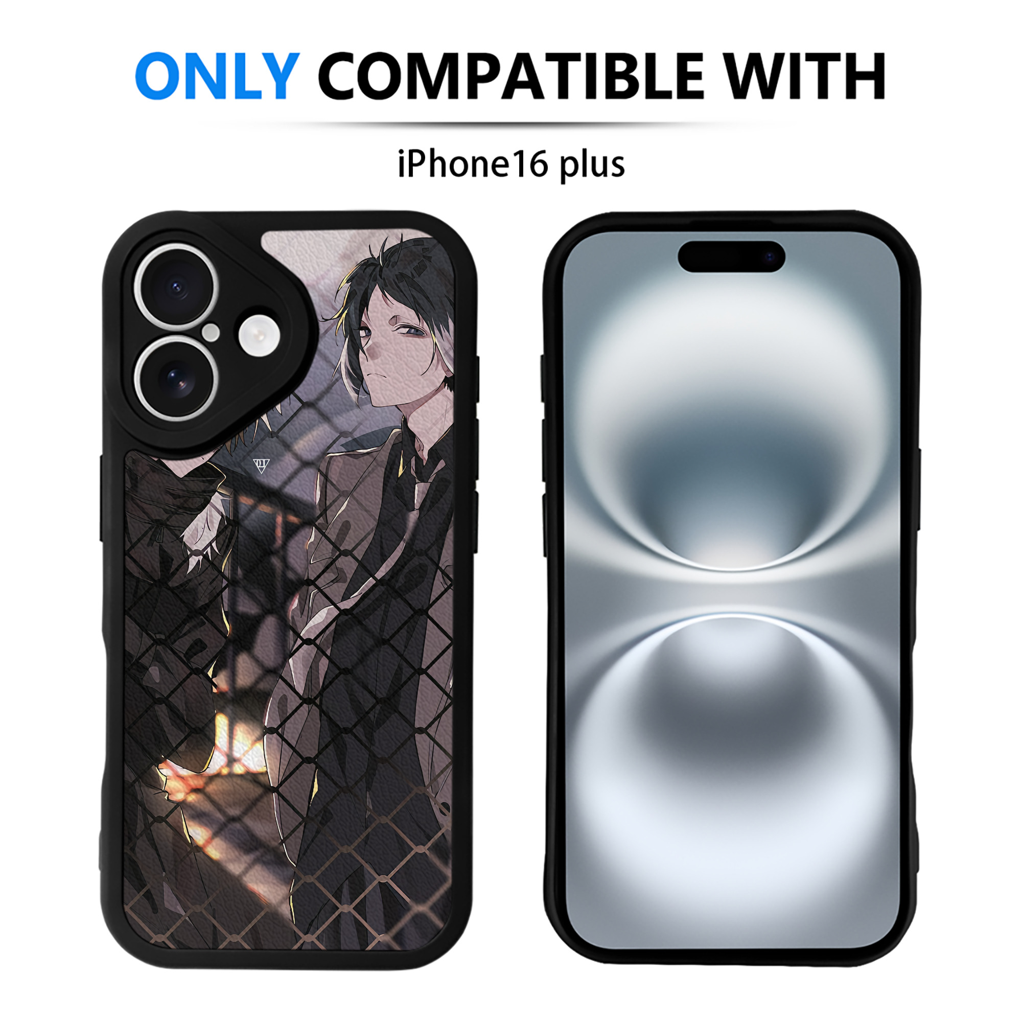 （画像用） 文豪ストレイドッグス Bungo Stray Dogs 【iPhone 16シリーズ対応】シリコンスマホケース（レザー調） 材質：シリコン